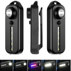 פנס LED נטען עם תאורת משטרתית